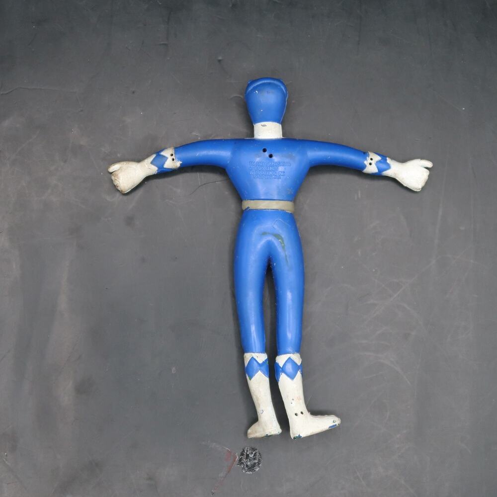 Saban Power Rangers Red Ranger & Blue Ranger Rubber Bendy Figure MMPR 1994 - Picture 7 of 10